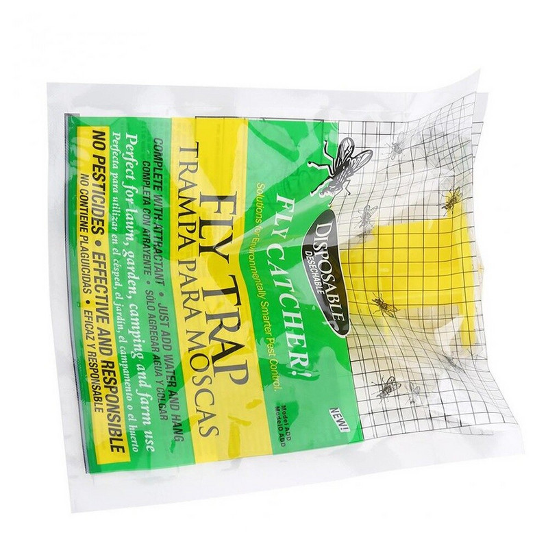 5 komada jednokratne zamke za muhe, netoksične torbice za ubijanje insekata, torbica za suzbijanje štetočina, torba za zamke za muhe, viseća torba za muhe, torba za zamke za muhe, farma, hvatanje muha