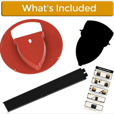 Pelių gaudyklė, kibiro dangtelis, pelės gaudyklė, skirta pelėms, mirtina šernų gaudyklė, skirta lauke daugkartiniam naudojimui žiurkėms, plastikinis apverčiamas N Slide graužikų atbaidiklis