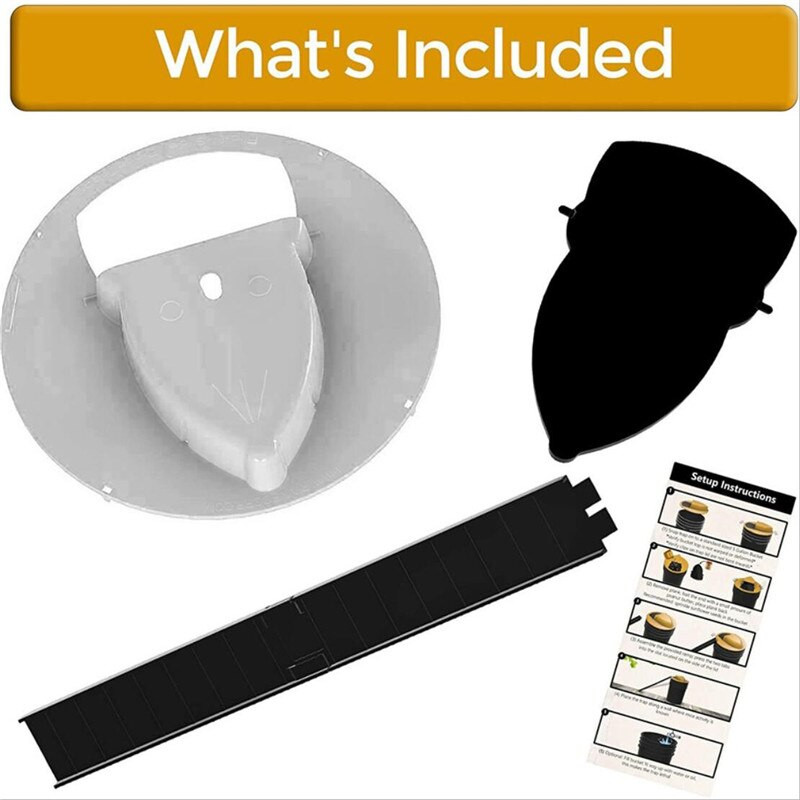 Pelių gaudyklė, kibiro dangtelis, pelės gaudyklė, skirta pelėms, mirtina šernų gaudyklė, skirta lauke daugkartiniam naudojimui žiurkėms, plastikinis apverčiamas N Slide graužikų atbaidiklis