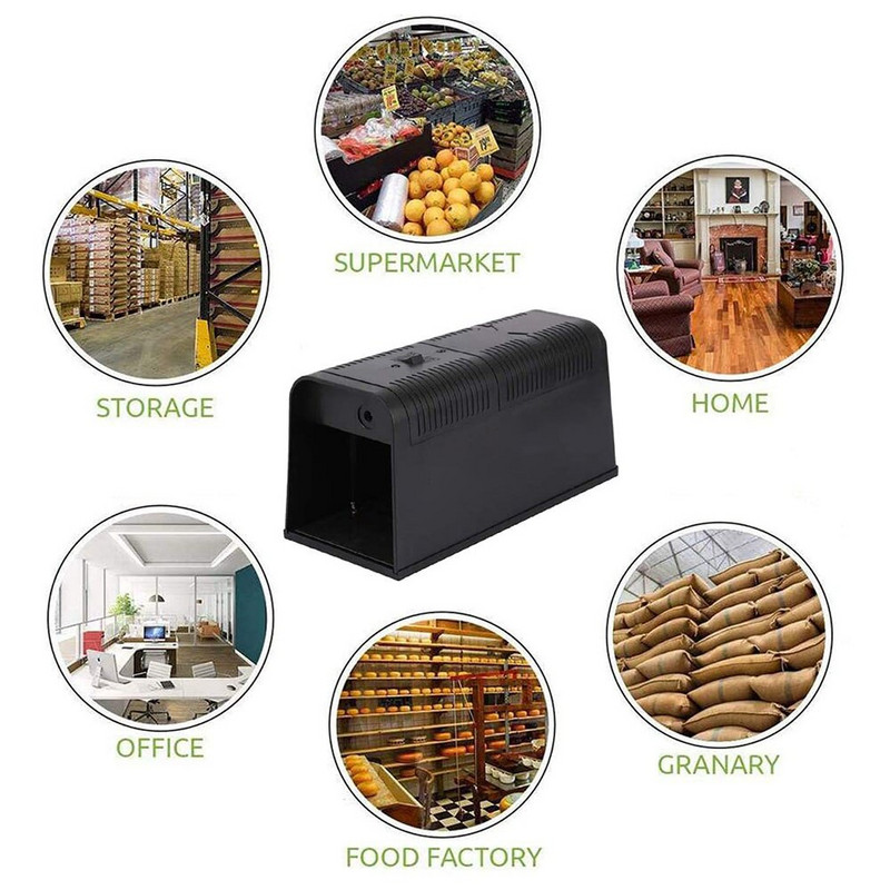 Električni šok Miš Miševi Štakori Zamka za glodavce Kavez Ubojica Zapper Reject Rejector Za ozbiljnu kontrolu štetočina Za miševe štetočine