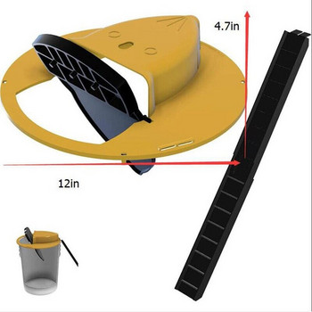 Επαναχρησιμοποιήσιμη Πλαστική Έξυπνη Παγίδα ποντικιού Flip N Slide Bucket Καπάκι Ποντικοπαγίδα Οικιακή Παγίδα αρουραίων Humane Traps Εξωτερική εσωτερική παγίδα για αρουραίους