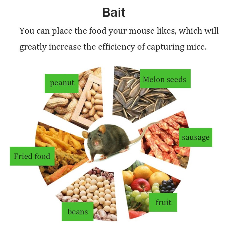 Veľkopriestorová kontinuálna pasca na myši, domáce zariadenie na hlodavce, skladacie vonkajšie vysokoúčinné zariadenie na zachytávanie hadov