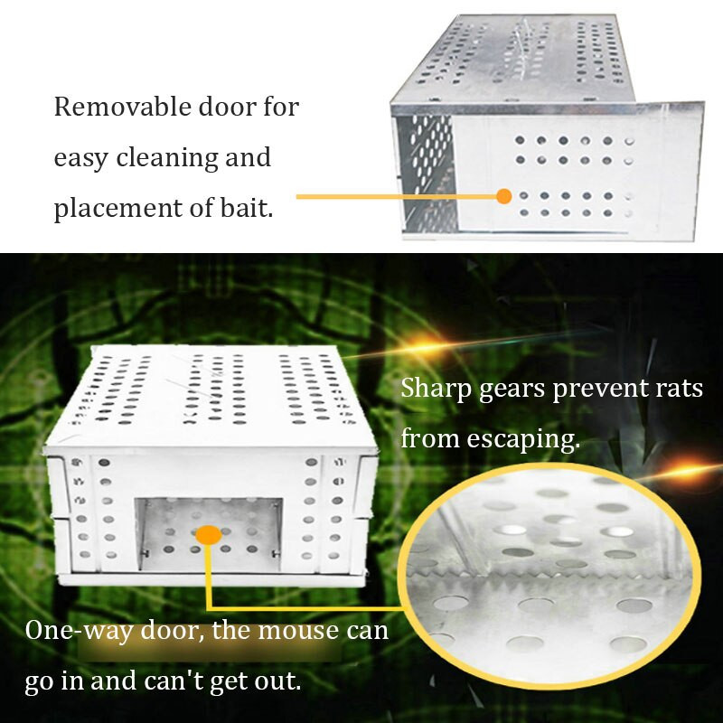 Veľkopriestorová kontinuálna pasca na myši, domáce zariadenie na hlodavce, skladacie vonkajšie vysokoúčinné zariadenie na zachytávanie hadov