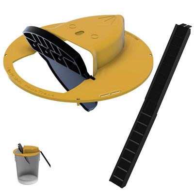 Capcană inteligentă din plastic reutilizabilă pentru șoareci Flip N Slide Capac găleată pentru șobolani Capcană pentru șoareci Capcană umană sau letală Stil ușă Capcană multiplă