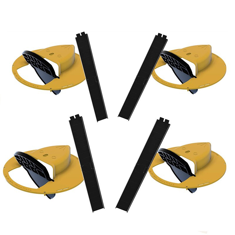 Capcană inteligentă din plastic reutilizabilă pentru șoareci Flip N Slide Capac găleată pentru șobolani Capcană pentru șoareci Capcană umană sau letală Stil ușă Capcană multiplă