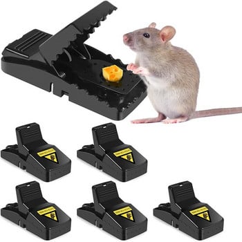 8 τεμ. Ποντικοπαγίδα επαναχρησιμοποιήσιμος αρουραίος που πιάνει μικρά ποντίκια ποντίκια παγίδες αρουραίων Πλαστικό δόλωμα ελατήριο Τρωκτικό σύλληψης Εργαλείο ελέγχου παρασίτων