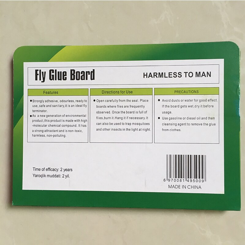 20 buc. Capcane puternice pentru muște pentru insecte Placă lipicioasă pentru prindere adeziv sigur, non-toxic, autocolant pentru țânțari, capcană pentru insecte, capcană lipicioasă