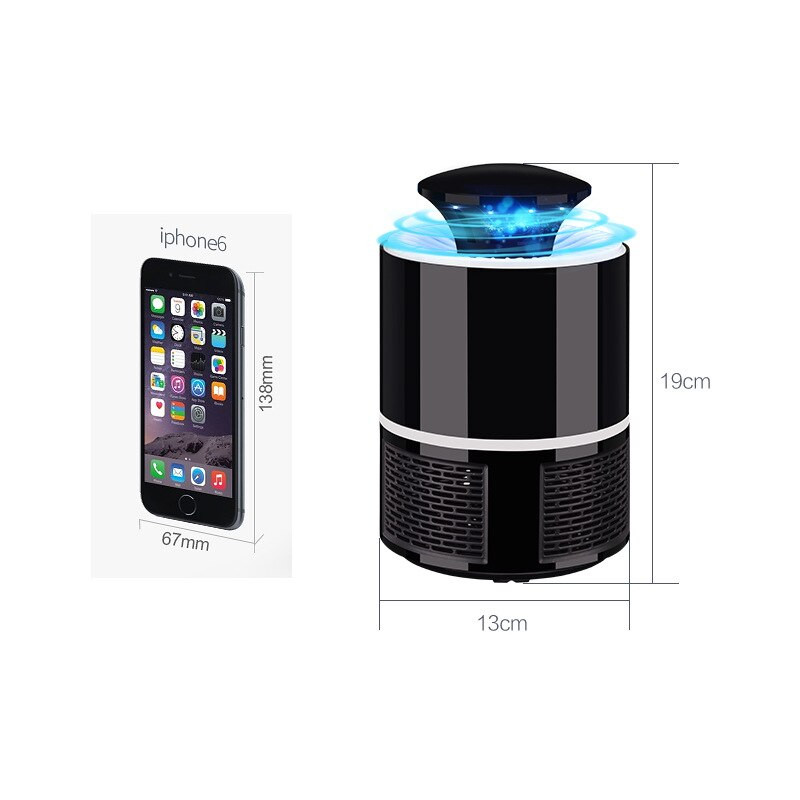 2020 Elektrická lampa na zabíjanie komárov USB elektronika proti komárom pasca LED nočné svetlo lampa hmyz zabíjač škodcov