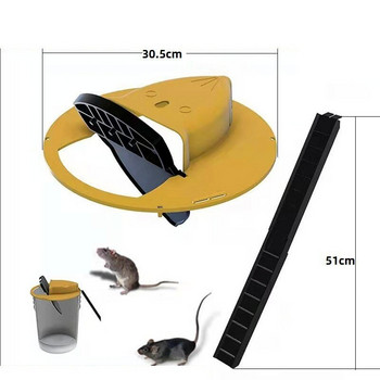 Αυτόματη επαναφορά Παγίδα ποντικιού Επαναχρησιμοποιήσιμη Παγίδα αρουραίων Έξυπνη Παγίδα με συρόμενο κάδο με καπάκι Εργαλείο θανάτωσης Humane Outdoor Outdoor Trap Rat