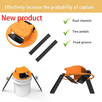 Pasca na myši s automatickým resetom, opakovane použiteľná pasca na potkany, inteligentná výklopná posúvacia vedrová pasta s vekom, nástroj na zabíjanie, humánna vonkajšia a vnútorná pasca na potkany