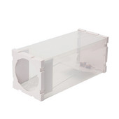 Akcia! Biela plastová pasca na potkany, humánna klietka na myši, chytanie myší, fľaša na kontrolu živých myší