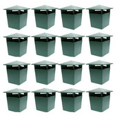 Nové - 16 kusov pivných pascí na slimáky, ekologické na chytanie slimákov, bezpečné pre deti a domáce zvieratá.