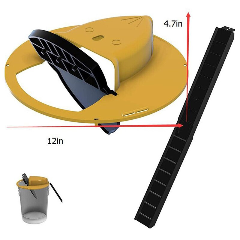 1 sada opakovane použiteľných inteligentných pascí na myši a potkany, plastových výklopných a posuvných vediek, pascí na myši a potkany