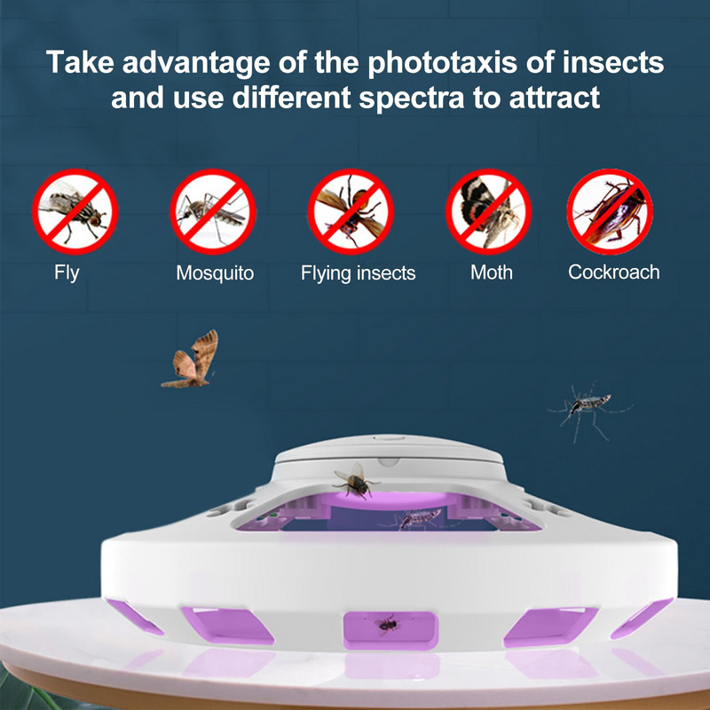 Električni udar Lampa protiv komaraca Prijenosna zamka Fly Bug Zapper Insect Killer Kućna kontrola štetočina Repelent Kampiranje na otvorenom