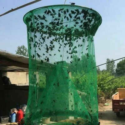 Capcană de muște agățată 2 buc. Capcană de muște pliabilă reutilizabilă Capcană pentru țânțari Capcană de sus Muște viespe insecte Ucigaș de insecte Capcană de muște Control dăunători