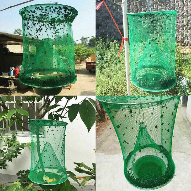 2 kom Viseća muholovka Sklopiva zamka za muhe Višekratna upotreba Zamka za komarce Top Catcher Fly Wasp Ubojica insekata Fly Catcher Kontrola štetočina