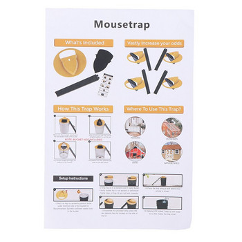 Επαναχρησιμοποιήσιμη έξυπνη παγίδα για ποντίκια Πλαστική Flip N Slide Bucket Καπάκι Ποντίκι Ποντίκι Ποντίκι Humane ή Θανατηφόρα Παγίδα Πόρτας Multi Catch