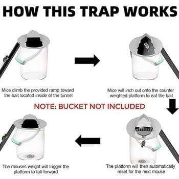 Нов интелигентен капан за плъхове за многократна употреба Капан за пластмасова кофа Капан за мишки Хуманен или смъртоносен капан за мишки Multi Catch Автоматично нулиране