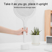 5 U 1 Električna mlaznica za komarce Lampa za ubijanje komaraca Podesiva buba USB Fly Bat Angle Zapper Električna punjiva 3500 V F0J9