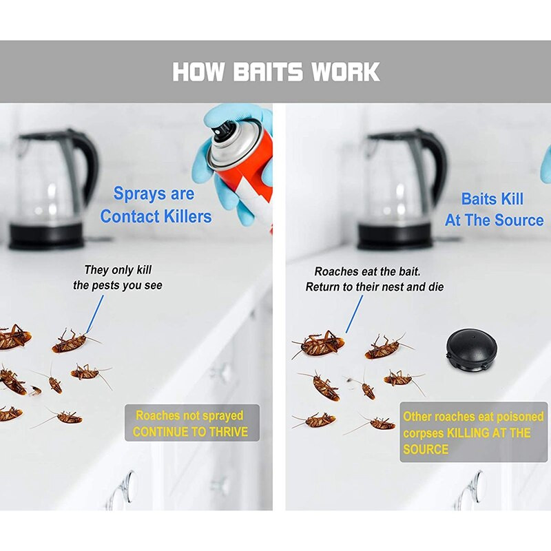 Pasce na šváby, lapače švábov v interiéri a domácnosti, návnadová stanica na malé šváby, 24 kusov