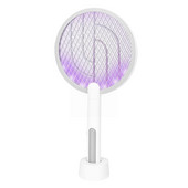 2 v 1 elektrická pálka na komáre, lampa na zabíjanie komárov, uhlová elektrická USB 2500V nabíjateľná pálka na muchy, nastaviteľná pálka K7M9