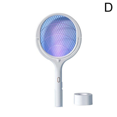 5 v 1 elektrická plácačka na komáre, lampa na zabíjanie komárov, uhlová elektrická nabíjateľná 3500V plácačka na muchy, USB, nastaviteľná, proti hmyzu, M3T8