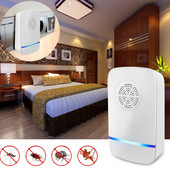 6 balení Ultrazvukový odpudzovač škodcov Elektronický odpudzovač škodcov Zapojte sa do vnútorného napájania proti škodcom pre hmyz a komáre M6W3