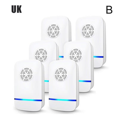 6 balení Ultrazvukový odpudzovač škodcov Elektronický odpudzovač škodcov Zapojte sa do vnútorného napájania proti škodcom pre hmyz a komáre M6W3