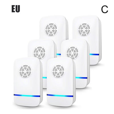 6 balení Ultrazvukový odpudzovač škodcov Elektronický odpudzovač škodcov Zapojte sa do vnútorného napájania proti škodcom pre hmyz a komáre M6W3