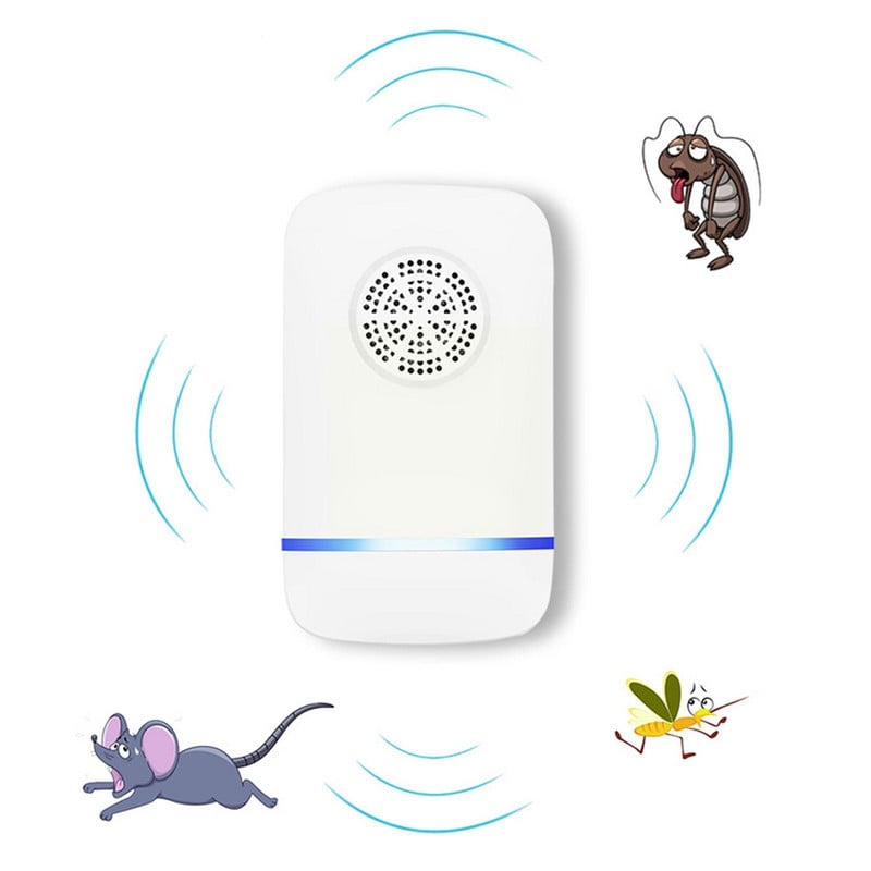 6 balení Ultrazvukový odpudzovač škodcov Elektronický odpudzovač škodcov Zapojte sa do vnútorného napájania proti škodcom pre hmyz a komáre M6W3