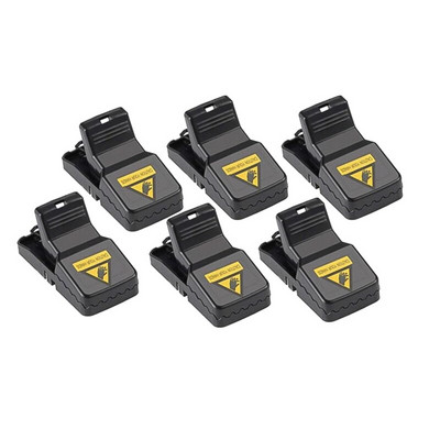 AT69 -6 ks opakovane použiteľná plastová pasca na myši, potkany, myši, chytanie potkanov, pasce na myši, zabijak škodcov, pasce na myši, chytač hlodavcov pre domácnosť