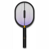 Elektrická plácačka proti komárom Bug Zapper 2 v 1, nabíjateľná elektrická plácačka proti komárom s USB, pre domácnosť a vonkajšie použitie