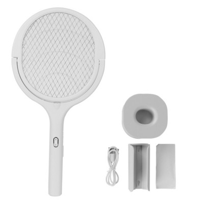 Letná USB nabíjacia pasca na hmyz, otočná o 90 stupňov, plácačka na muchy, 365nm UV svetlo, lampa na zabíjanie komárov, elektrický šok