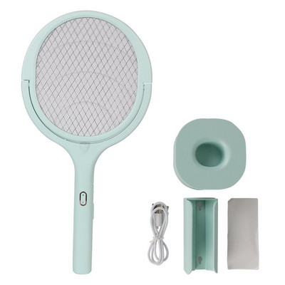 Letná USB nabíjacia pasca na hmyz, otočná o 90 stupňov, plácačka na muchy, 365nm UV svetlo, lampa na zabíjanie komárov, elektrický šok