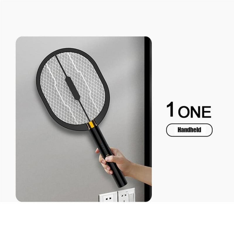 Elektrická plácačka proti komárom Bug Zapper 2 v 1, nabíjateľná elektrická plácačka proti komárom s USB, pre domácnosť a vonkajšie použitie