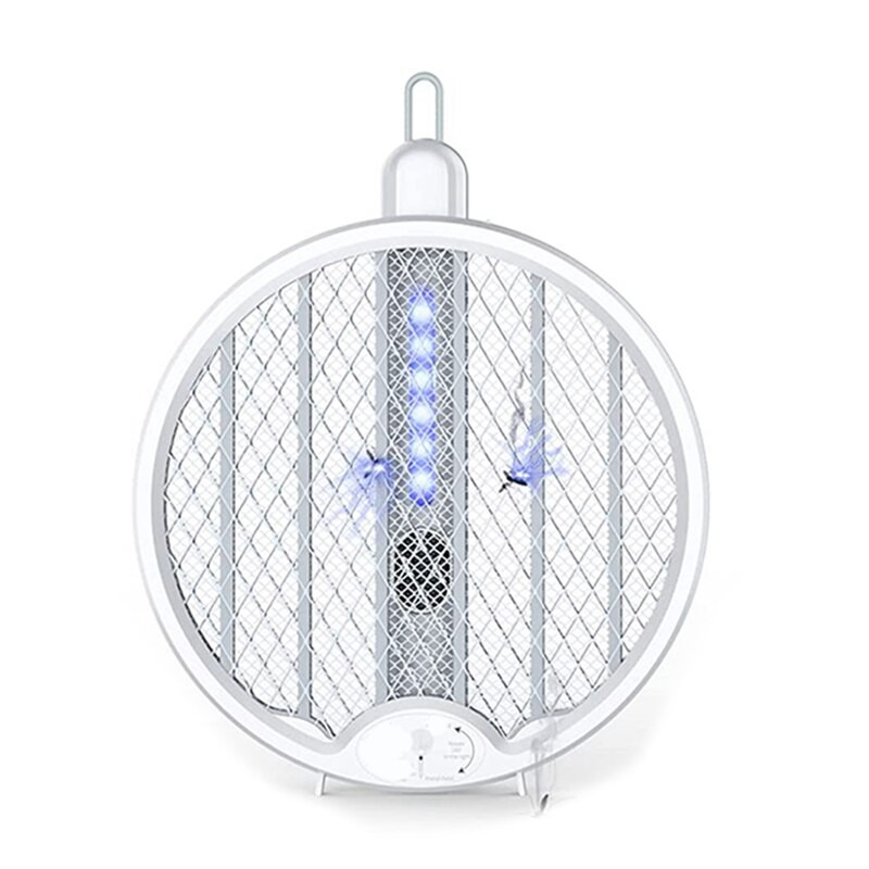 Elektrická pálka na komáre, lampa na zabíjanie komárov 3500V USB nabíjateľná uhlovo nastaviteľná elektrická pálka na hmyz