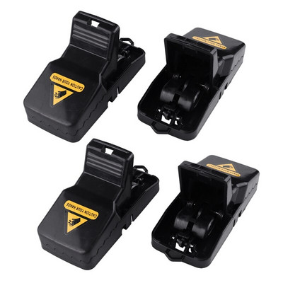 Karštas SV-4X pelės gaudyklė Pelės pirštas Live Trap Rat Trap juodas