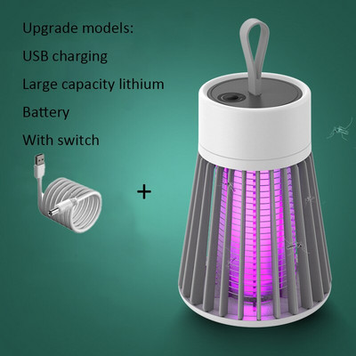 Elektrická USB lampa na zabíjanie komárov, nabíjateľná lampa proti komárom, hmyz, muchy, repelent, muchy