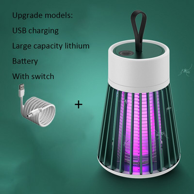 Elektrická USB lampa na zabíjanie komárov, nabíjateľná lampa proti komárom, hmyz, muchy, repelent, muchy