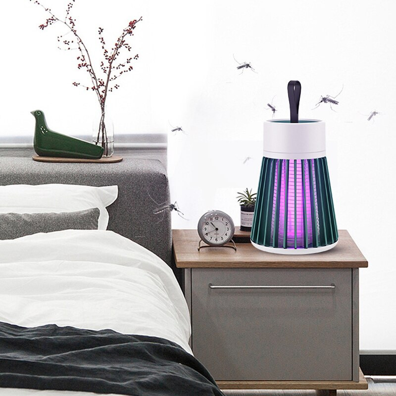 Elektrická USB lampa na zabíjanie komárov, nabíjateľná lampa proti komárom, hmyz, muchy, repelent, muchy