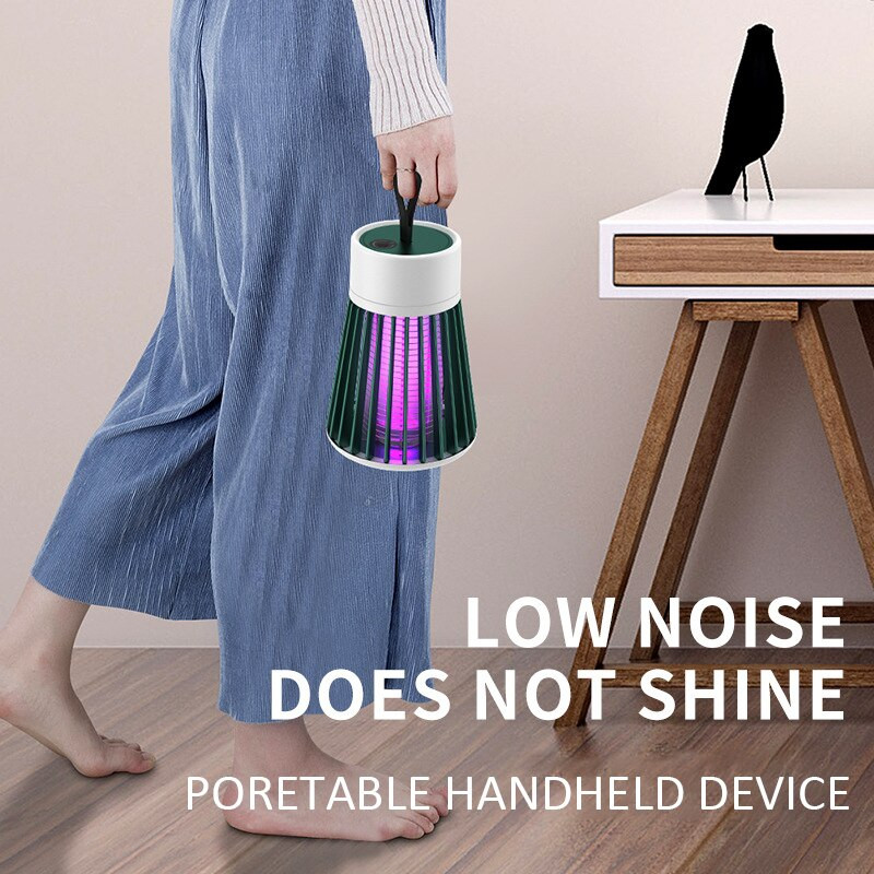 Elektrická USB lampa na zabíjanie komárov, nabíjateľná lampa proti komárom, hmyz, muchy, repelent, muchy