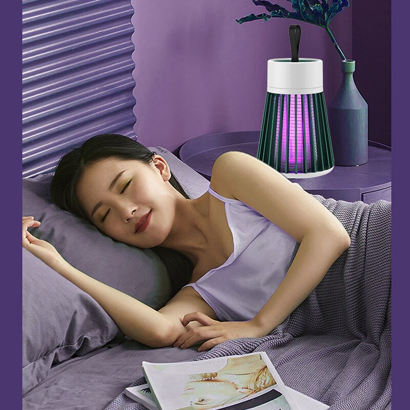 Elektrická USB lampa na zabíjanie komárov, nabíjateľná lampa proti komárom, hmyz, muchy, repelent, muchy