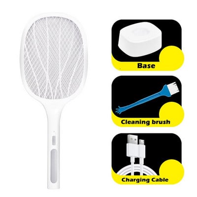 Dva v jednom 10 LED svietidlo na komáre, 3000V, elektrická lampa na zabíjanie hmyzu, USB nabíjateľná, letná mucholapka, pasca na hmyz