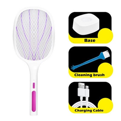 Dva v jednom 10 LED svietidlo na komáre, 3000V, elektrická lampa na zabíjanie hmyzu, USB nabíjateľná, letná mucholapka, pasca na hmyz