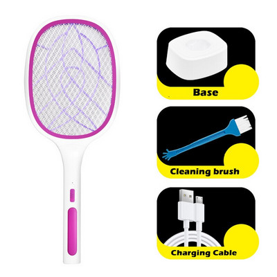 Dva v jednom 10 LED svietidlo na komáre, 3000V, elektrická lampa na zabíjanie hmyzu, USB nabíjateľná, letná mucholapka, pasca na hmyz