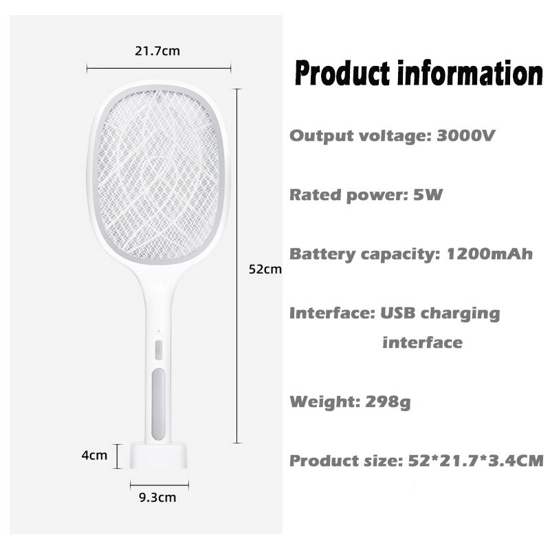 Dva v jednom 10 LED svietidlo na komáre, 3000V, elektrická lampa na zabíjanie hmyzu, USB nabíjateľná, letná mucholapka, pasca na hmyz