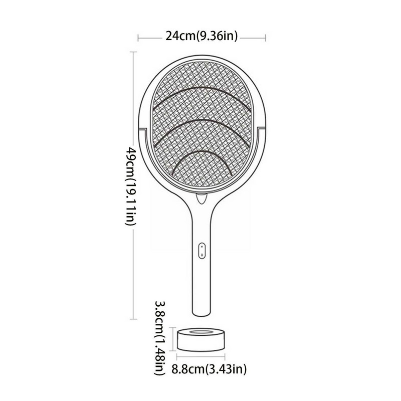 5 v 1 elektrická plácačka na komáre, lampa na zabíjanie komárov, USB Zapper, nabíjateľná 3500 V, spínač uhla hmyzu, bezpečnostný nastaviteľný, dvojitý A5o6