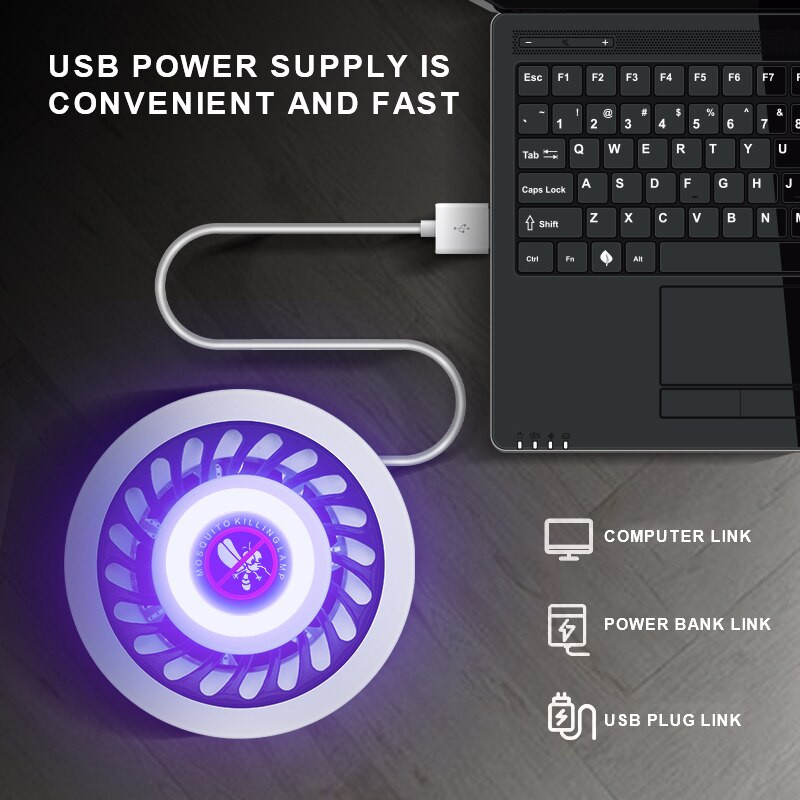 Lampă pentru uciderea țânțarilor Led Lampă electronică pentru eliminarea insectelor Muște electrice pentru insecte Capcană pentru muște anti-lumină Camping pentru interior ucide insectele în aer liber