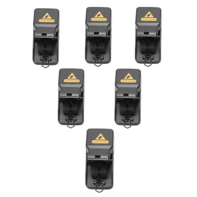 6 ks opakovane použiteľných pascí na chytanie potkanov a myší, pascí na myši, návnad na myši, pružinový lapač hlodavcov, kontrola škodcov