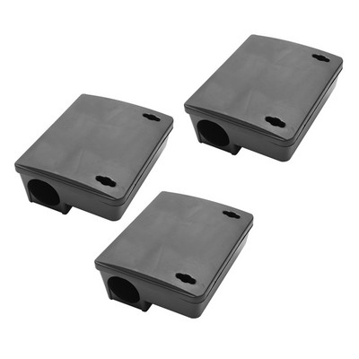 3x profesionálna stanica na blokovanie hlodavcov, pasca a kľúč na potkany, myši a myši